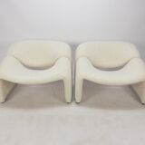 Set of 2 F598 Groovy amchairs by Pierre Paulin for Artifort, 1980s
