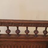 Lot de 2 chaises bois massif tête de lion