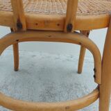 Michael Thonet armchair in curved wood and canework 1930