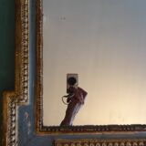 Old large Louis XVI style wall mirror