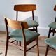 Set of 4 Scandinavian teak chairs – Model "Kristin" – 1960s