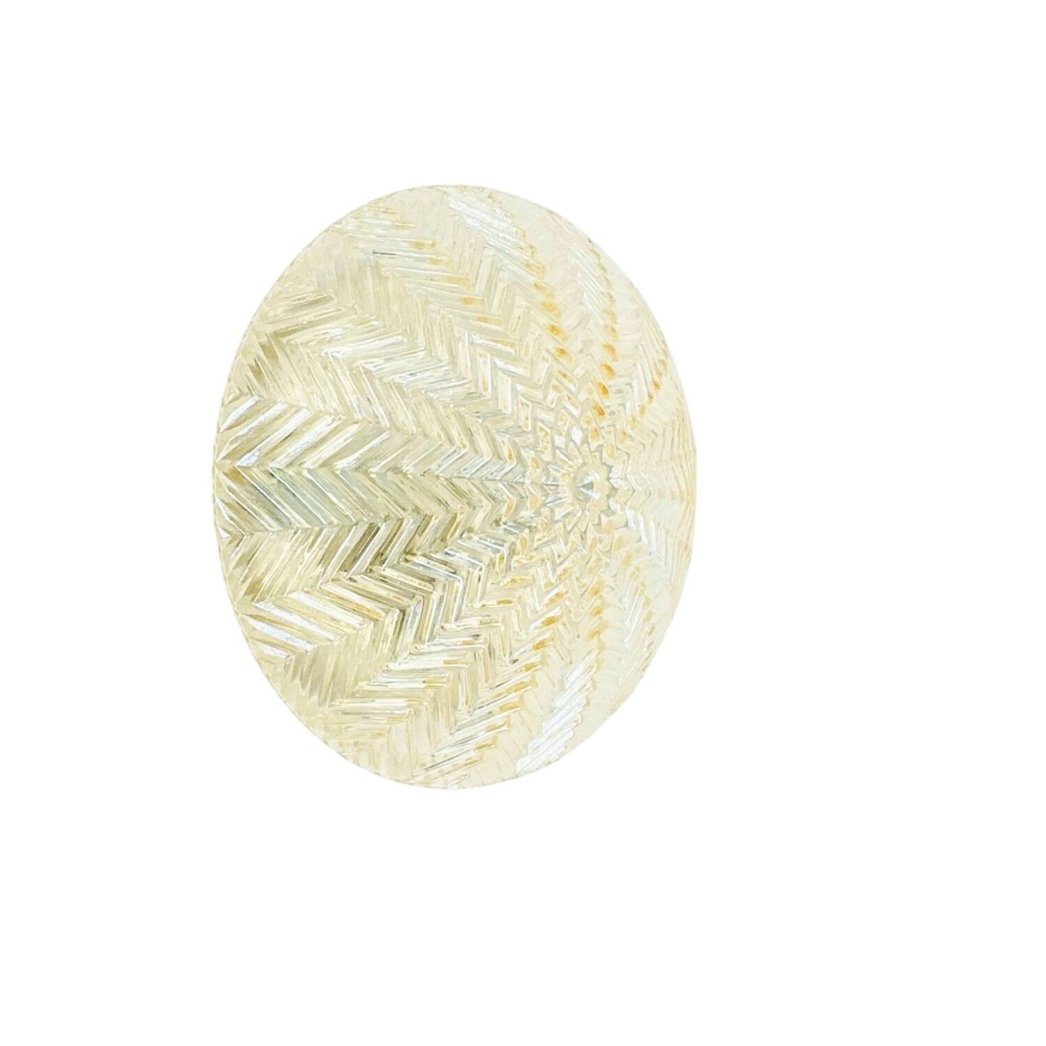 Geometric Amber Glass Wall Light/Ceiling Light from Limburg, Germany, 1970s
