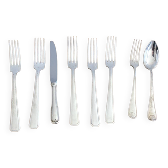 1 lot de 6 fourchettes  en métal argenté
