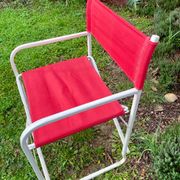 Vintage red folding chair