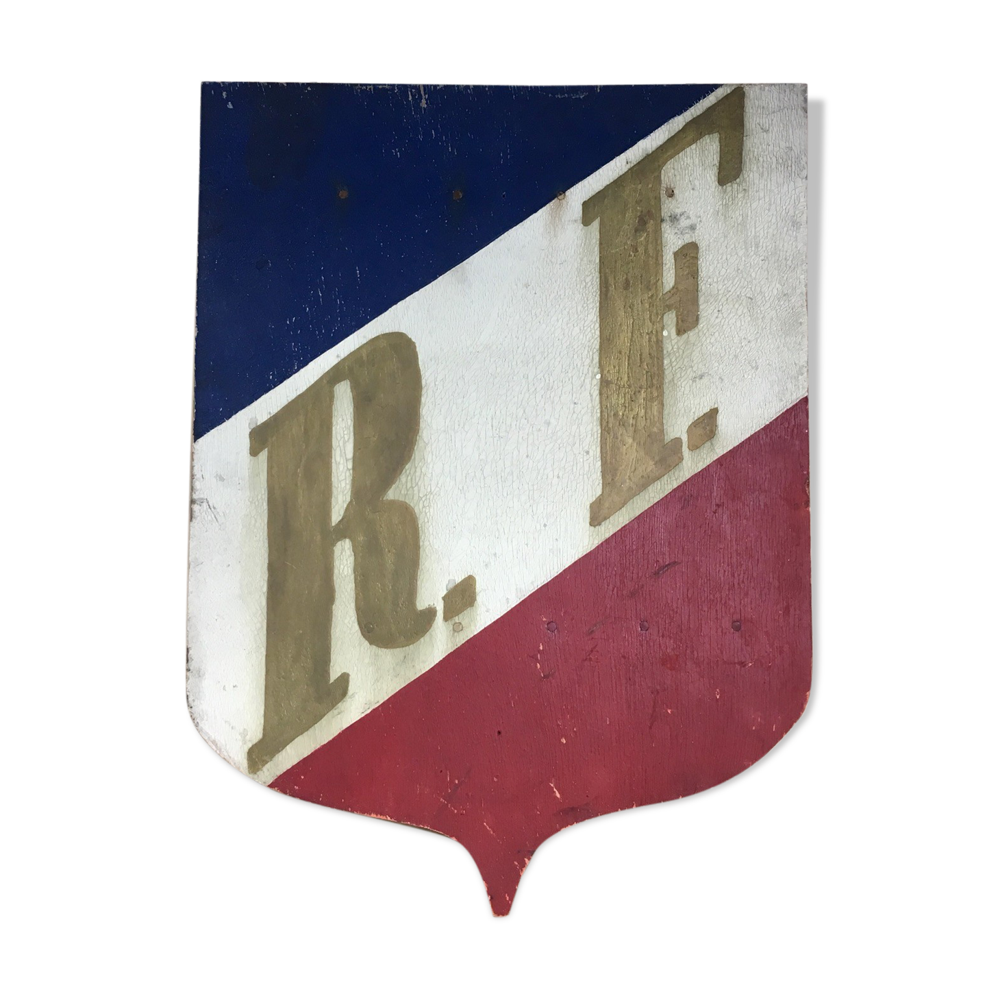 Old flag door French Republic