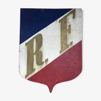 Old flag door French Republic