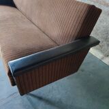 Velvet and skai sofa bed