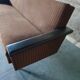 Velvet and skai sofa bed