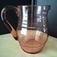 Carafe à eau vintage , pichet en verre rosé 1.45 L