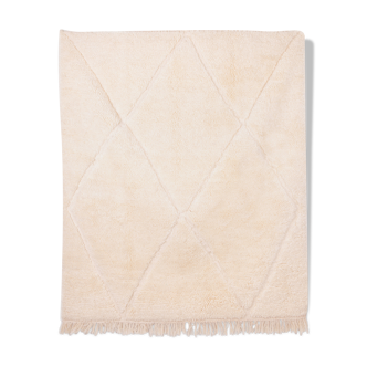 Berber carpet beni ourain ecru 170 x 160 cm