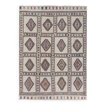 Vintage Turkish kilim, handwoven, 149x208 cm.
