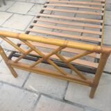 Lit bambou rotin vintage
