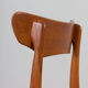Set of 4 Schønning & Elgaards Danish teak chairs in gray wool upholstery