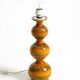 Large 1960s ceramic table or floor lamp in light brown by Kaiser Leuchten