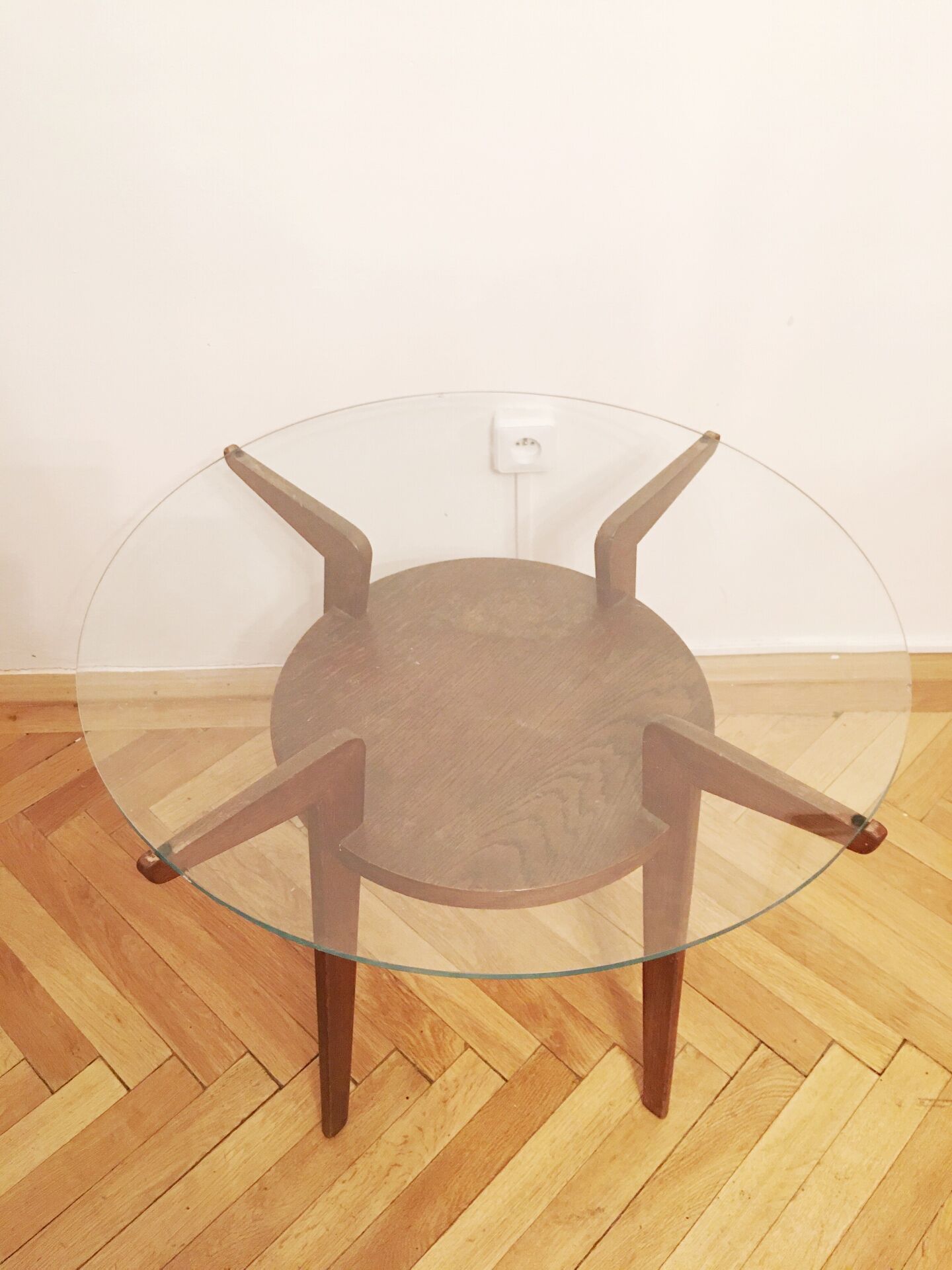 Round Coffee Table by Karel Kozelka and Antonin Kropacek, 1940s