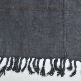 Shades of gray & silver vintage kilim rug