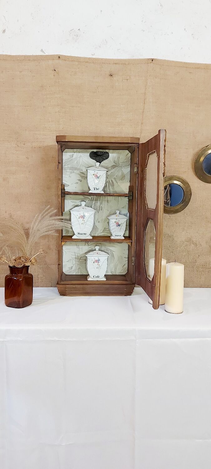 Art Deco kitchen storage cabinet