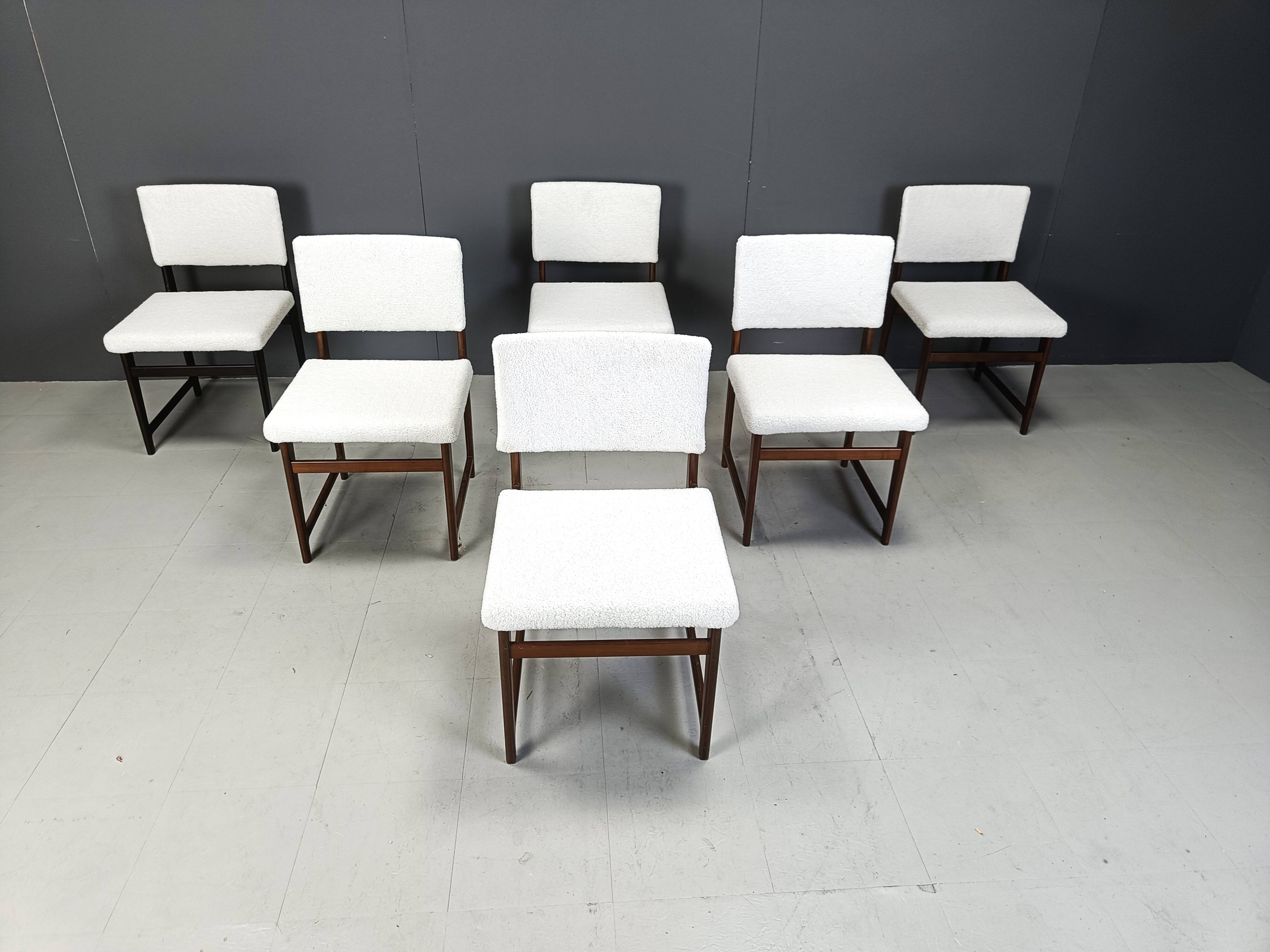 Mid century teak scandinavian dining chairs, 1960s