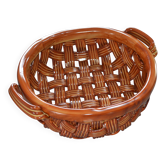 Vintage woven fruit bowl