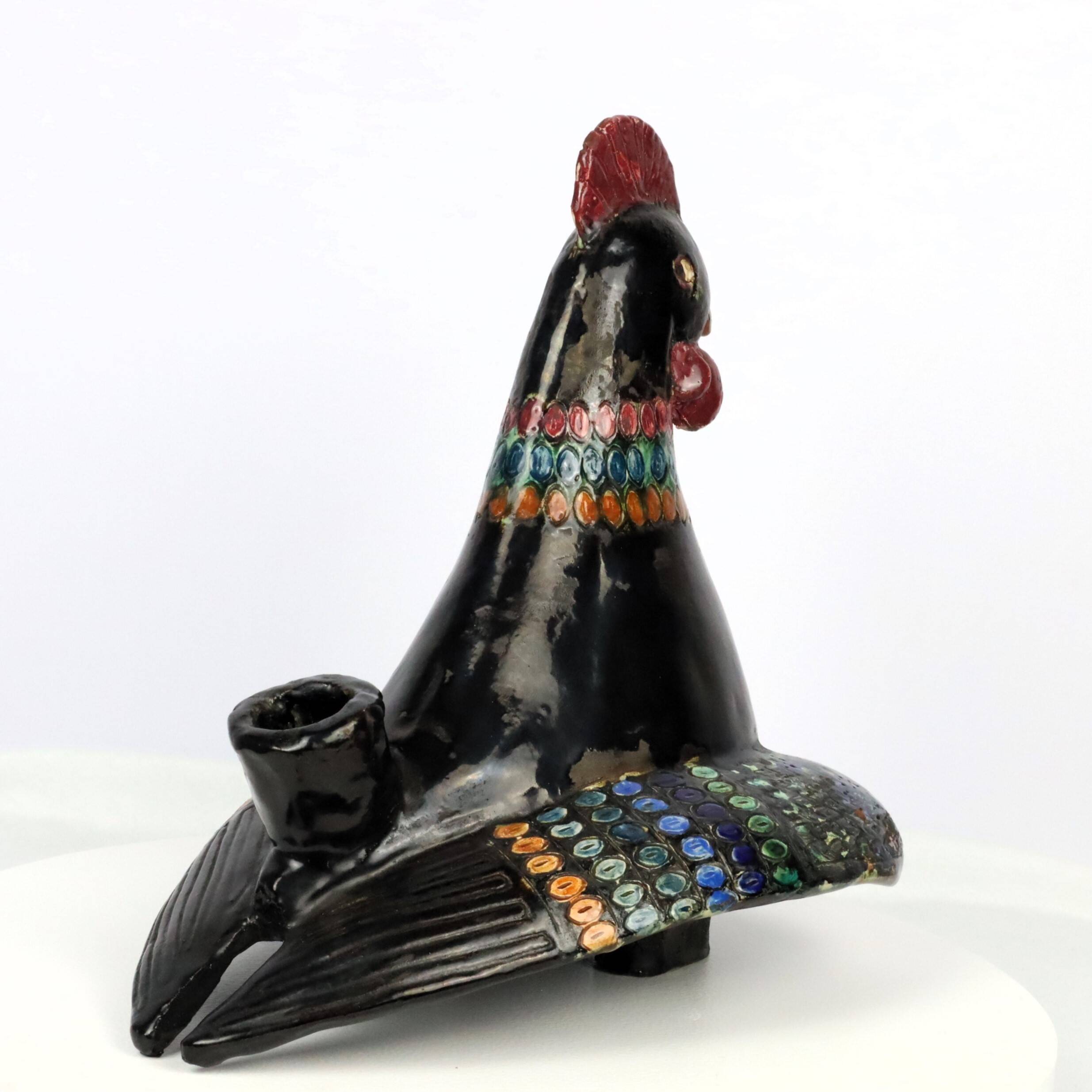 Zoomorphic ceramic vase in the style of Guidette Carbonell