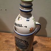 Bouteille à liqueur "Pineau" en faïence