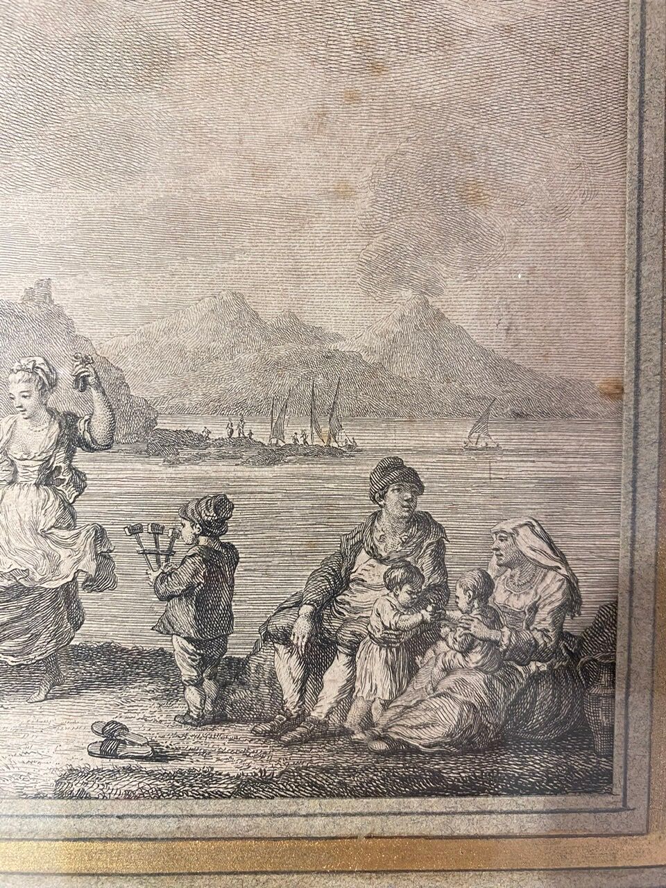 Lithographed plate, the troubadours, nineteenth century