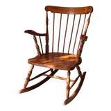 Vintage rocking chair made of beech wood