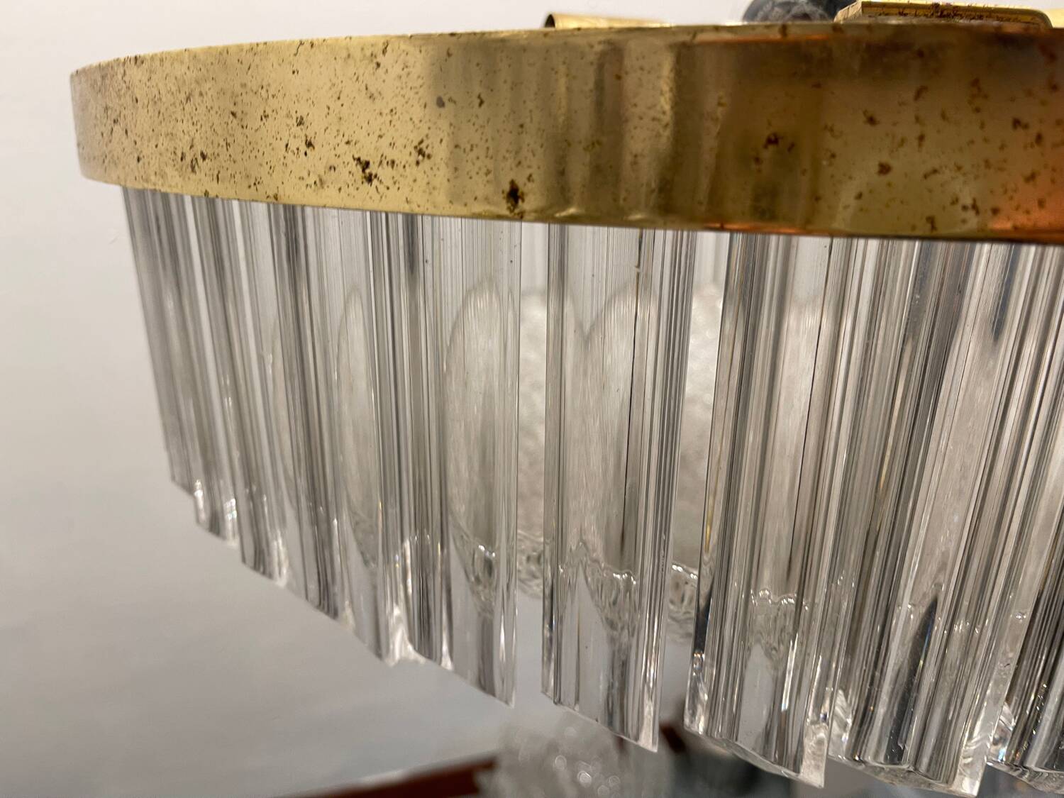 Large Murano Glass Trilobi Chandelier 1970’s