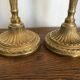 Pair of gilded bronze candlesticks
