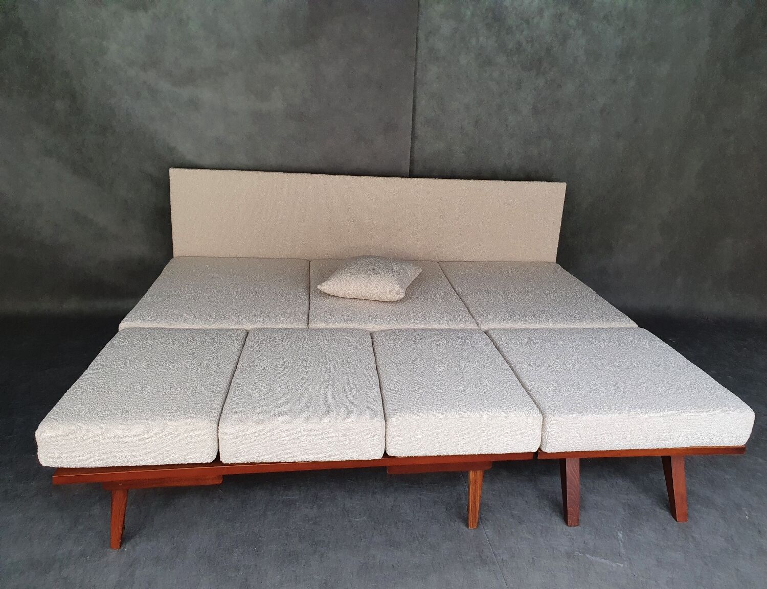 František jiràk sofa bed by tatra, vintage czech 1960s