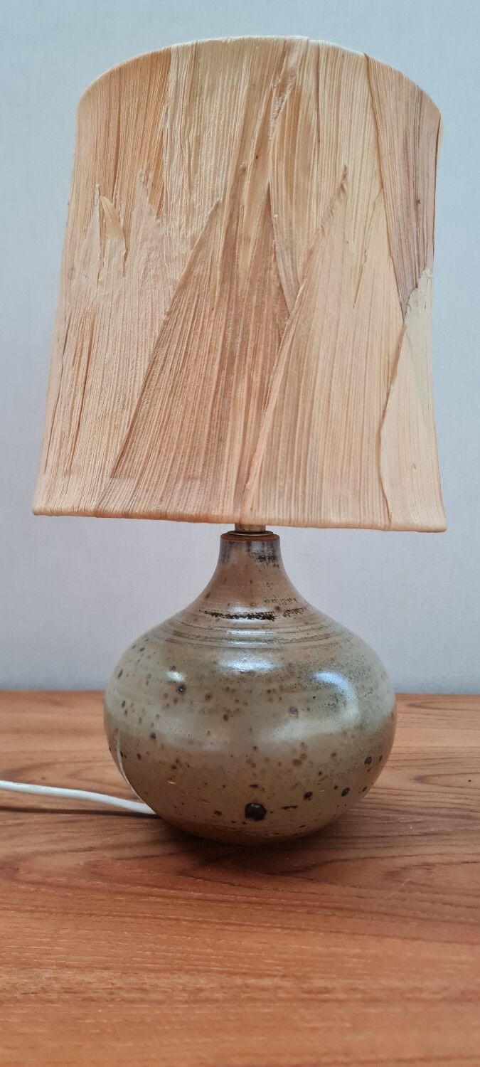 Table lamp in stoneware varnishes berengeville