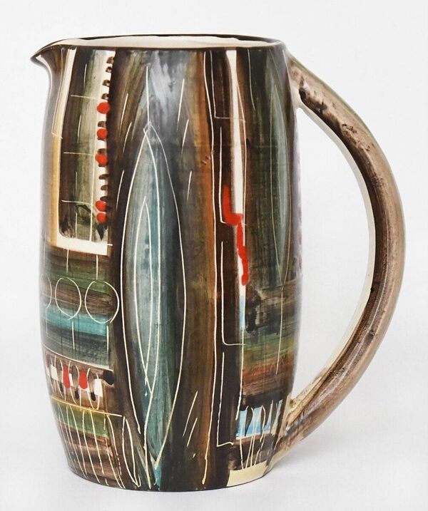 Service à orangeade vintage en céramique de ''Fenice'' d'Albisola