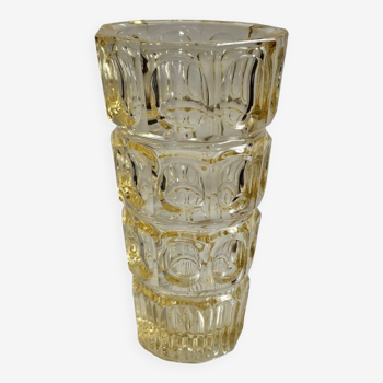 Hermanova Hut Glass Vase - F. Peceny 1970