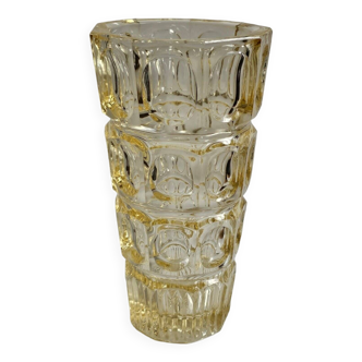 Hermanova Hut Glass Vase - F. Peceny 1970
