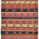 Brick Red Color Kilim Rug, Turkish Kilim Rug, 175x261 Cm