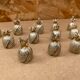 Set of 12 vintage gold metal pineapple shaped table place markers