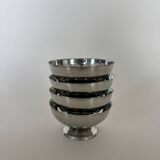Set of 4 stainless steel cups