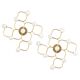 1 of 2 Sciolari Leola wall-mounted ceiling light in brass, Germany, 1970s