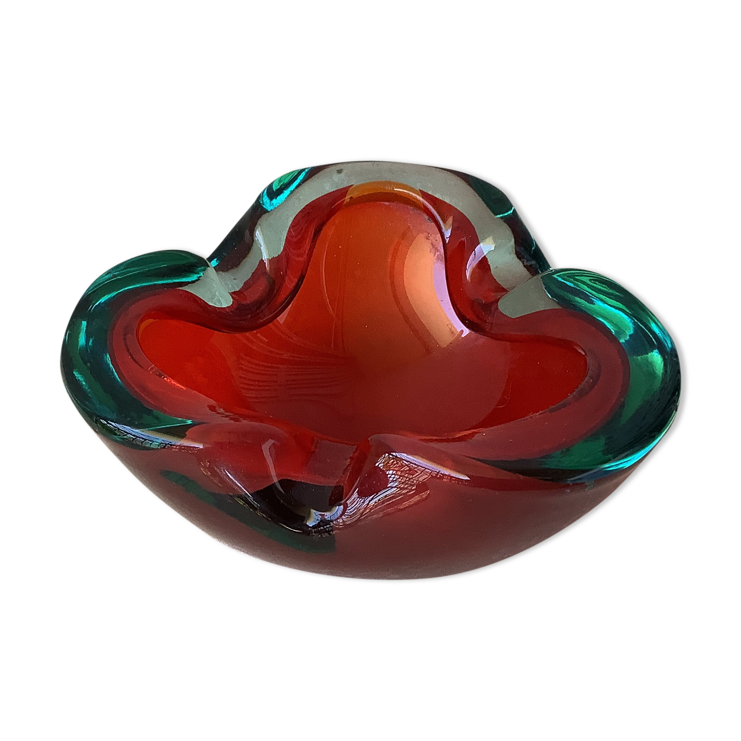 Cendrier Murano Sommerso vintage