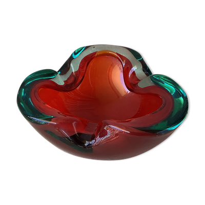 Cendrier Murano Sommerso vintage