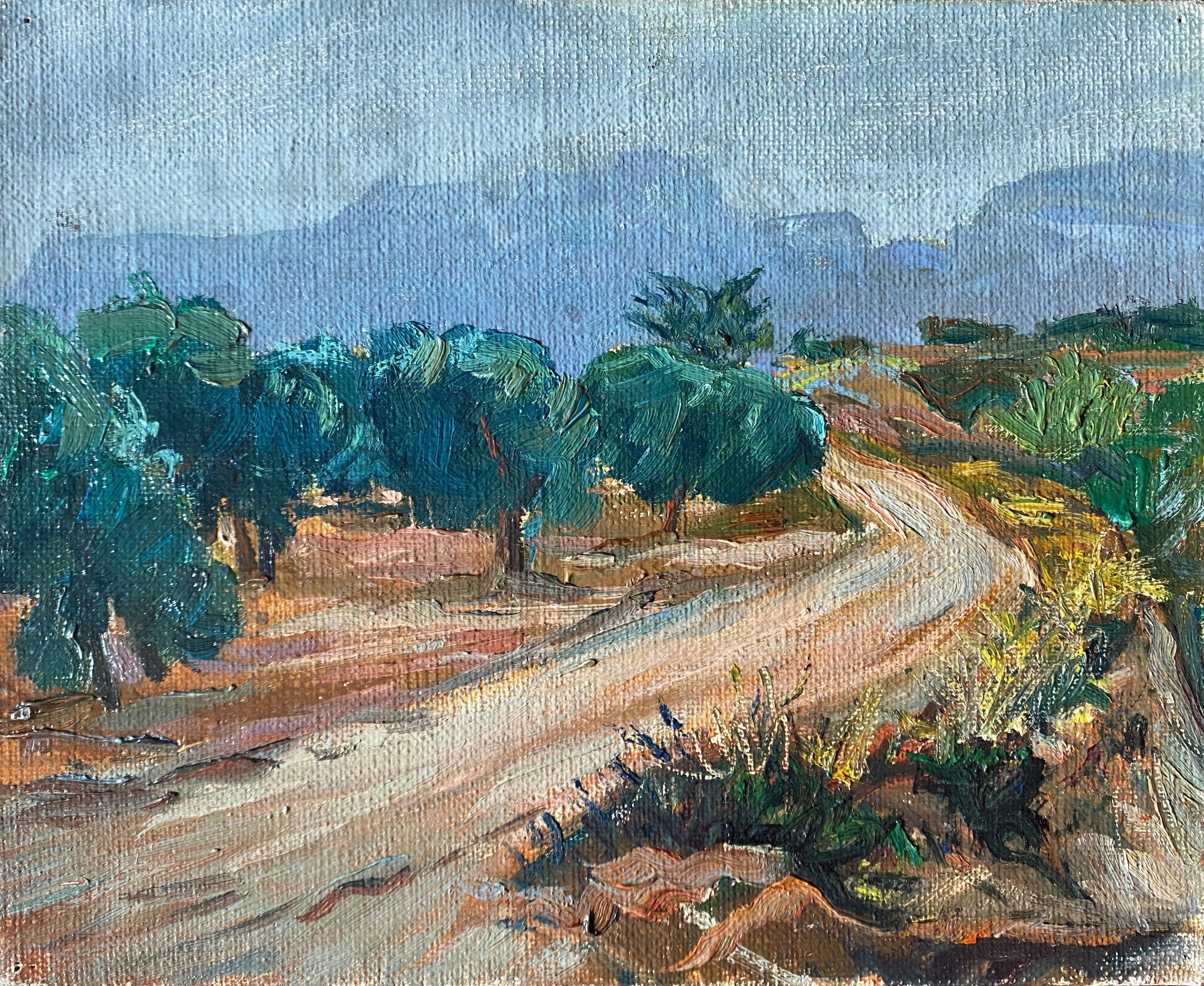 Painting oil on canvas landscape