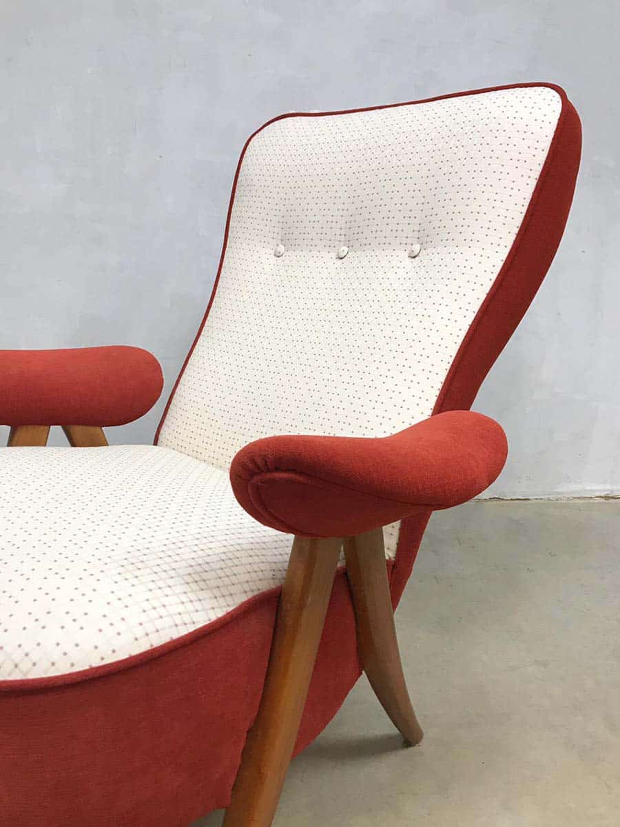 Vintage lounge chair fauteuil model 105 by Theo Ruth for Artifort