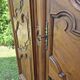 Louis XV wardrobe in blonde walnut from the 19th century, antique.