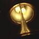 Doria lamp base 69 cm in very good condition from the 1960s/70s with a differential switch.