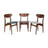 Teak ond oak danish chairs from 50
