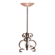 Art deco wrought iron floor lamp