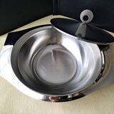 Légumier en acier inoxydable satiné  Années 70