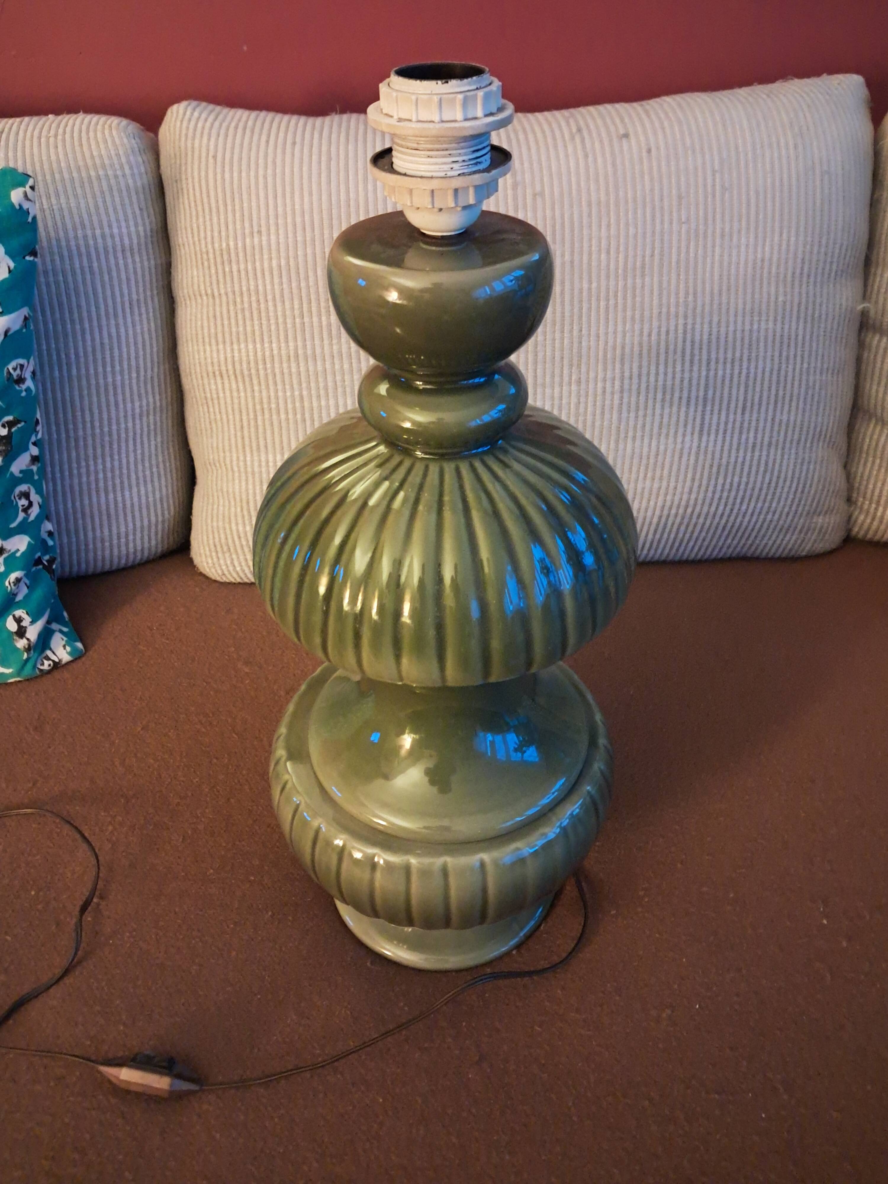 Large vintage ceramic lamp