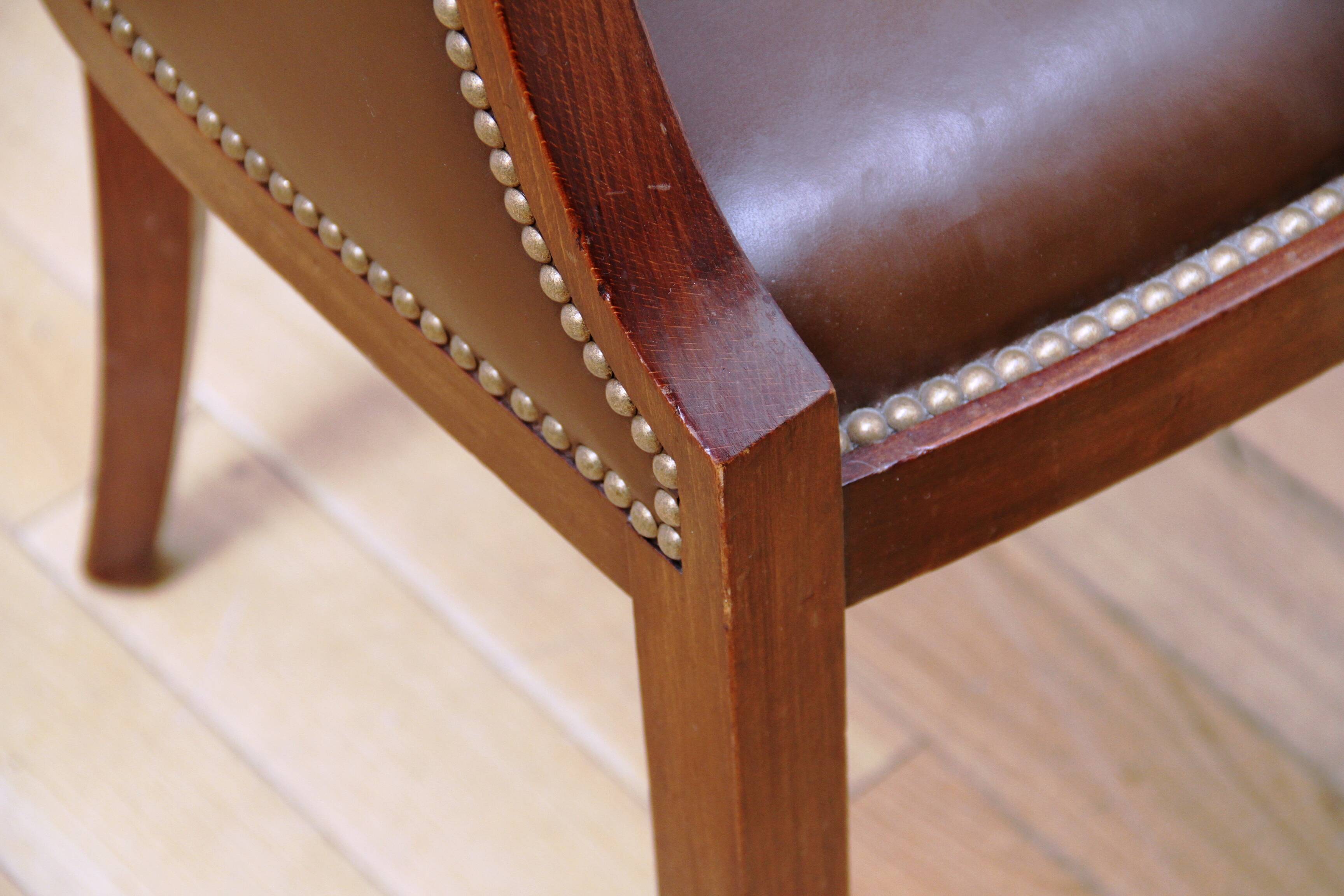 Pair of vintage barrel chairs