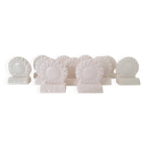 White porcelain name holder